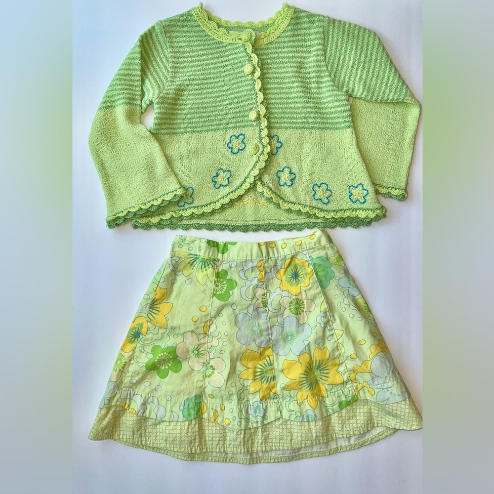 Deux par deux -GORGEOUS 2 piece light green sweater set!
